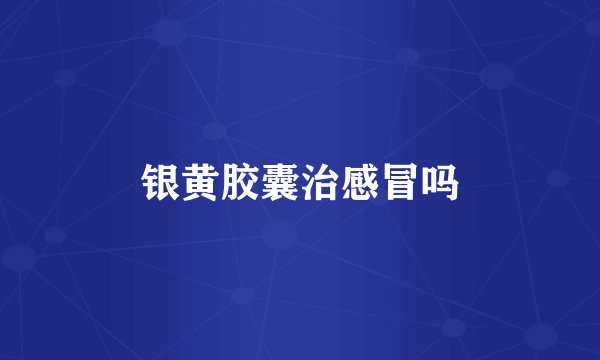 银黄胶囊治感冒吗