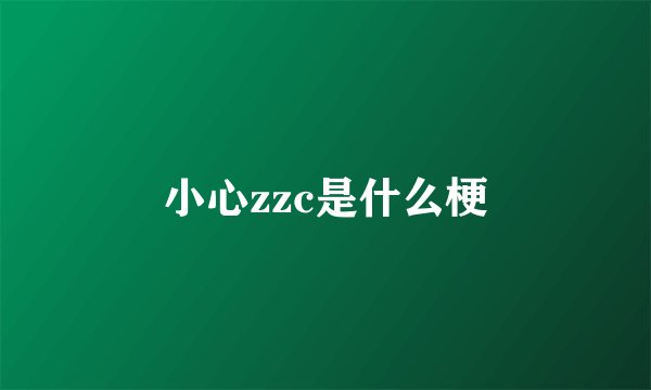 小心zzc是什么梗