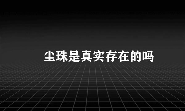 雮尘珠是真实存在的吗