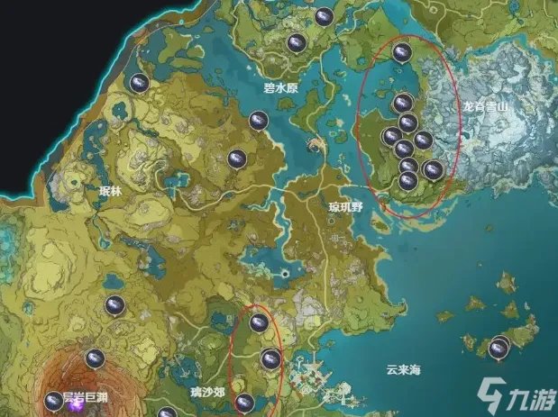 原神夜泊石在哪里采集 夜泊石采集地点与路线推荐