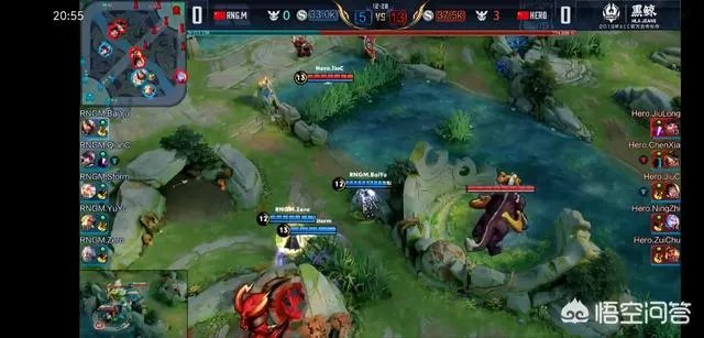 RNGM被hero击溃,全队梦游无状态,ZERO两次原地金身,解说调侃“真好看”,他是演员吗?