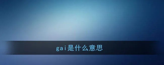 gai是什么意思