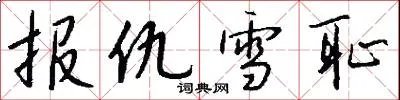 报仇雪耻