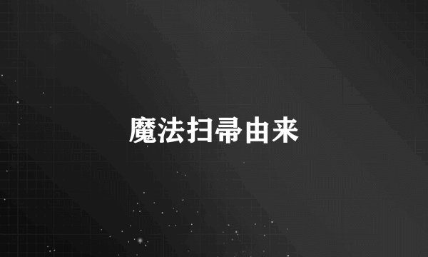 魔法扫帚由来