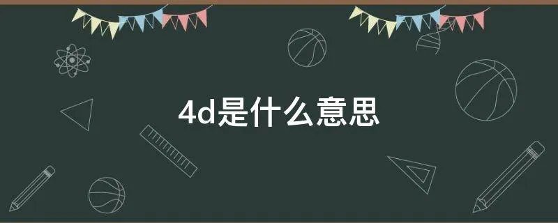 4d是什么意思
