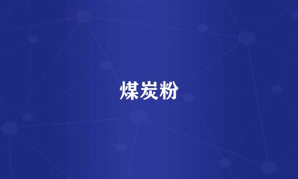 煤炭粉