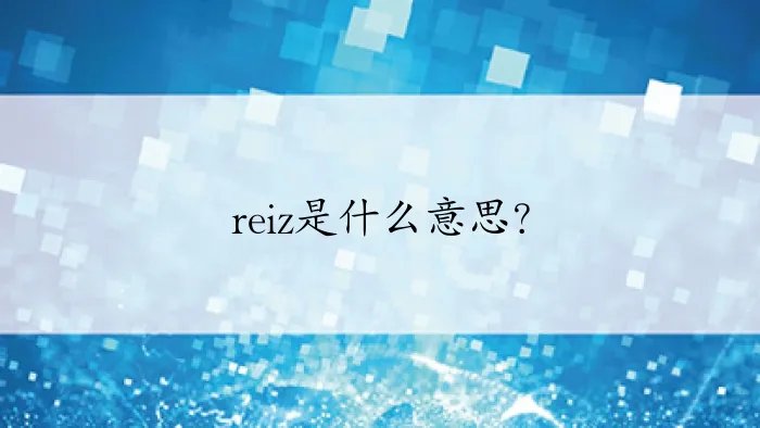 reiz是什么意思？