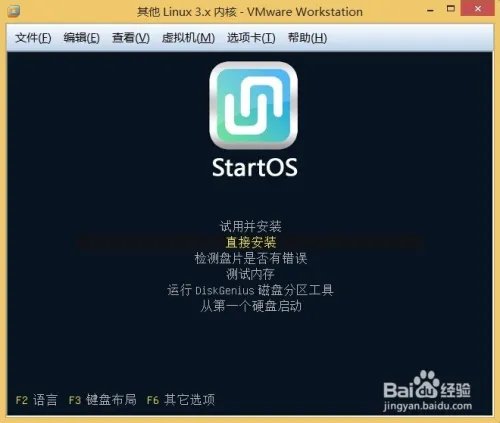 VMWare安装其他linux系统 雨林木风Start OS系统