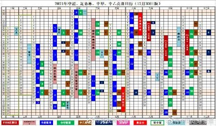 2021中国足球赛历出炉，其中有些怎样的安排？