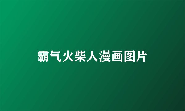 霸气火柴人漫画图片