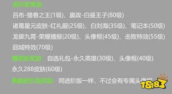 王者荣耀荣耀战令各版本全介绍 教你购买最划算的荣耀战令