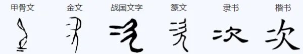 次的笔顺怎么写