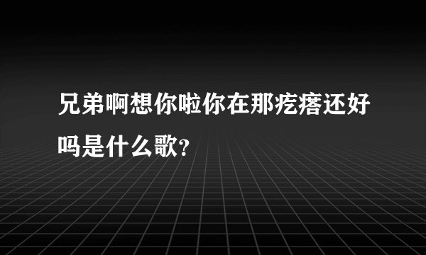 兄弟啊想你啦你在那疙瘩还好吗是什么歌？