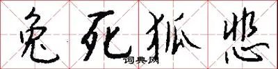 兔死狐悲