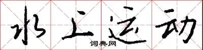 水上运动