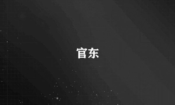 官东