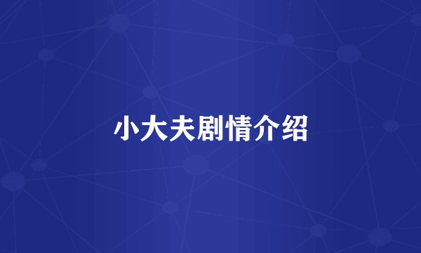 小大夫剧情介绍