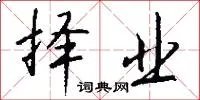 择业