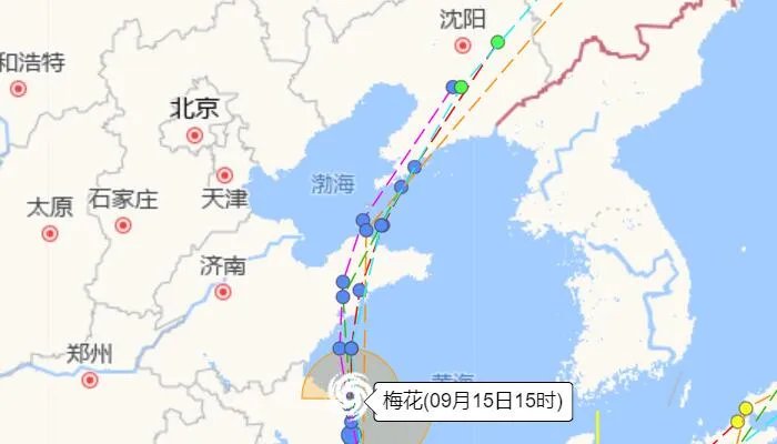 台风梅花登陆：狂风大作暴雨横飞 今夜可能三登山东半岛