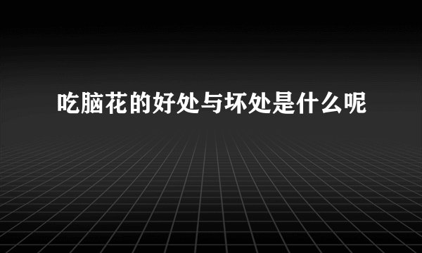 吃脑花的好处与坏处是什么呢