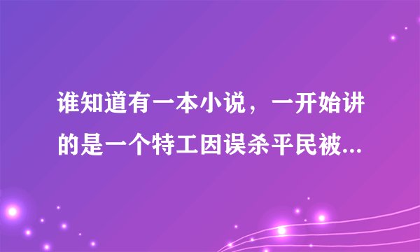 谁知道有一本小说，一开始讲的是一个特工因误杀平民被除名当保镖的。