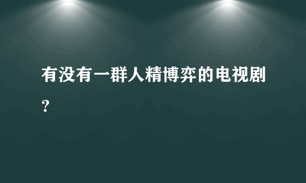 有没有一群人精博弈的电视剧？