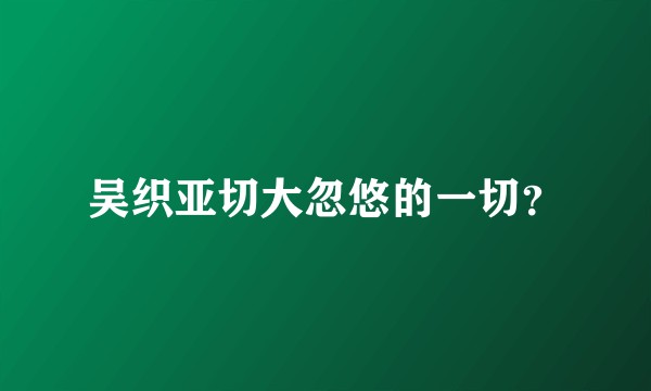 吴织亚切大忽悠的一切？