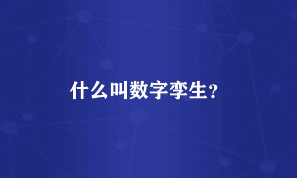 什么叫数字孪生?