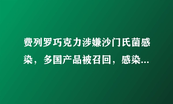 费列罗巧克力涉嫌沙门氏菌感染,多国产品被召回,感染沙门氏菌会对身体造成哪些危害?