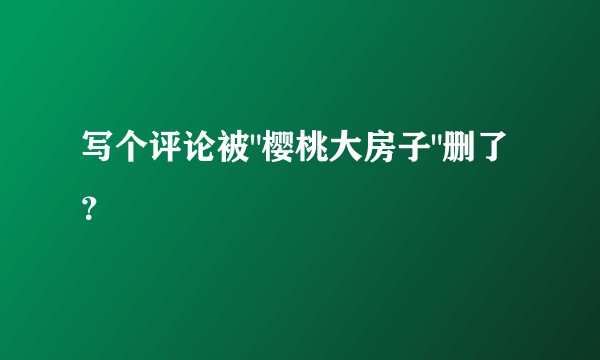 写个评论被
