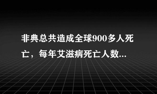 非典总共造成全球900多人死亡，每年艾滋病死亡人数全球七八十万，为什么前者造成的轰动更大？