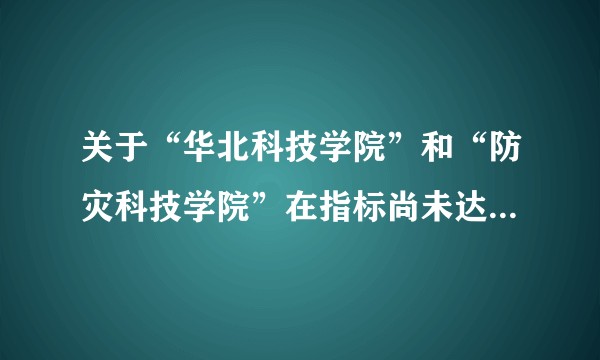 关于“华北科技学院”和“防灾科技学院”在指标尚未达成的情况下改名“应急管理大学（筹）”是否欺骗考生？