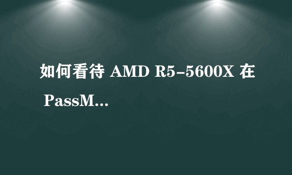 如何看待 AMD R5-5600X 在 PassMark 秒 Intel i9-10900K?